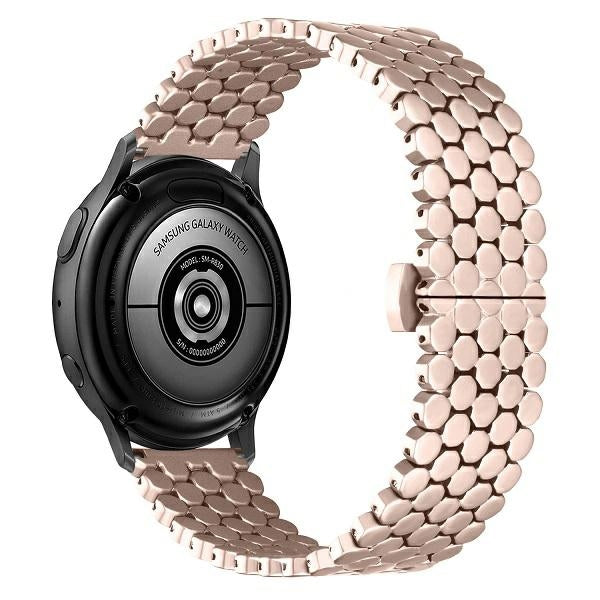 Каишка Beline Metal Honeycomb за Smartwatch, розово-златна