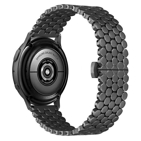 Метална каишка Beline Watch 22mm Honeycomb за smartwatch, черна