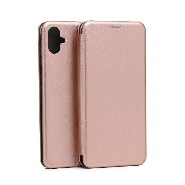Калъф Beline Etui Book Magnetic Samsung A05 за смартфон, розово-златен
