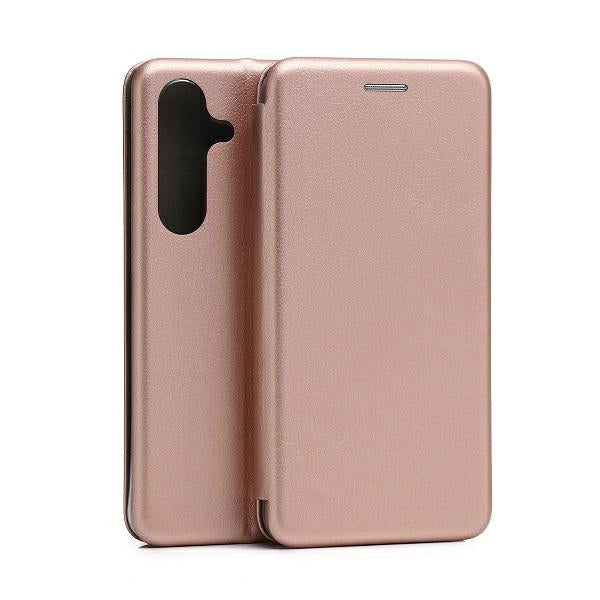 Калъф Beline Etui Book Magnetic за Samsung S24S921, розово-златен