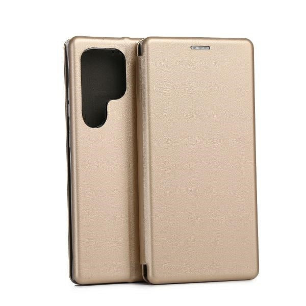 Калъф Beline Book Magnetic за Samsung S24Ultra S928, златен