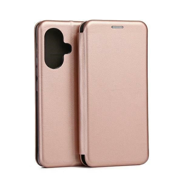 Калъф Beline Book Magnetic за Xiaomi Redmi Note 13 Pro+, розово-златен