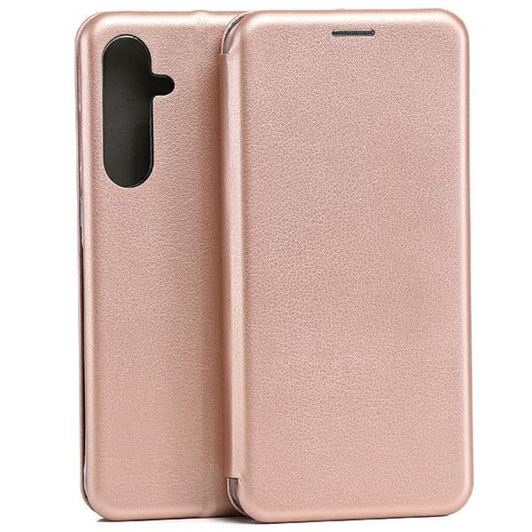 Калъф Beline Book Magnetic за Samsung A55A556, розово-златен