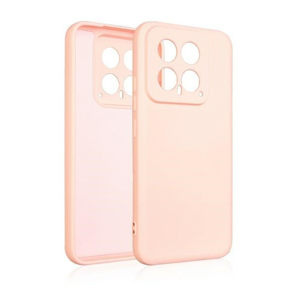 Силиконов калъф Beline Xiaomi 14 за iPhone 14, розово-златен