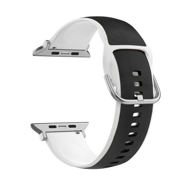 Силиконова каишка Beline Apple за Watch Leather42/44/45/49mm, черно-бяла