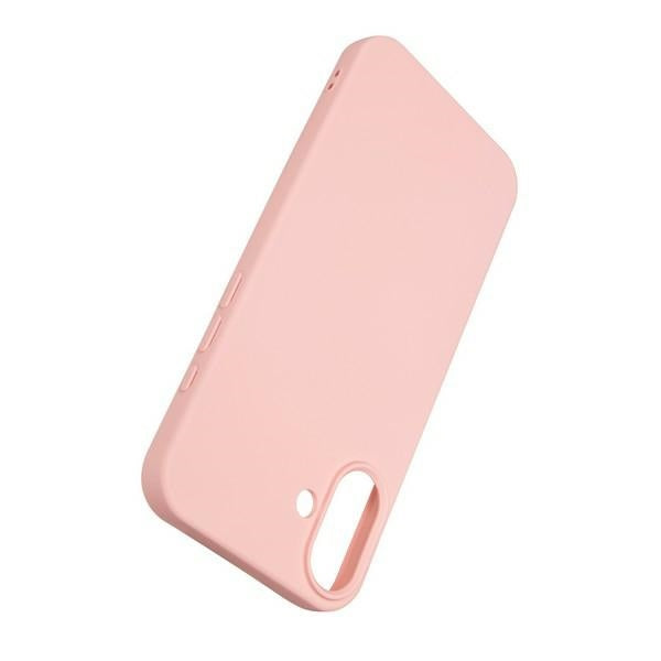 Силиконов калъф Beline за iPhone 16 Plus 6.7", розово-златен