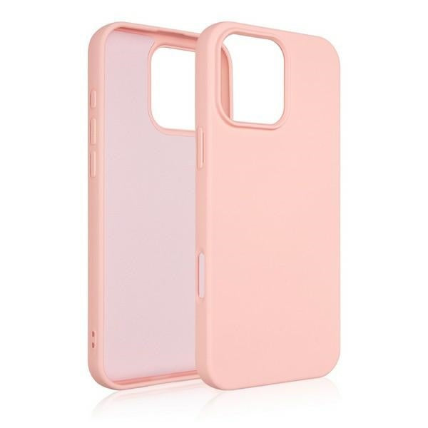Силиконов калъф Beline за iPhone 16 Pro Max 6.9", розово-златен
