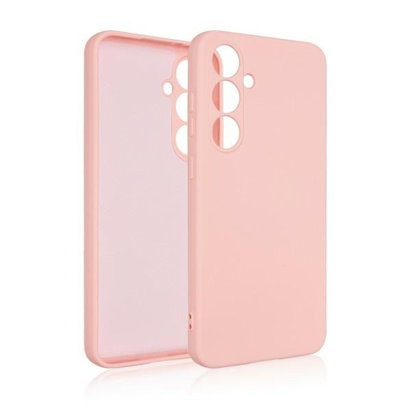 Силиконов калъф Beline S24 за Samsung Galaxy S24, розово-златен