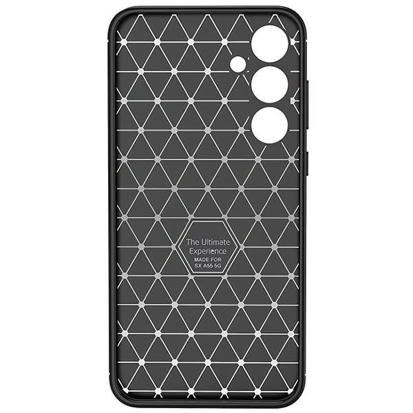 Калъф Beline Carbon Armor за Samsung Galaxy A55, черен