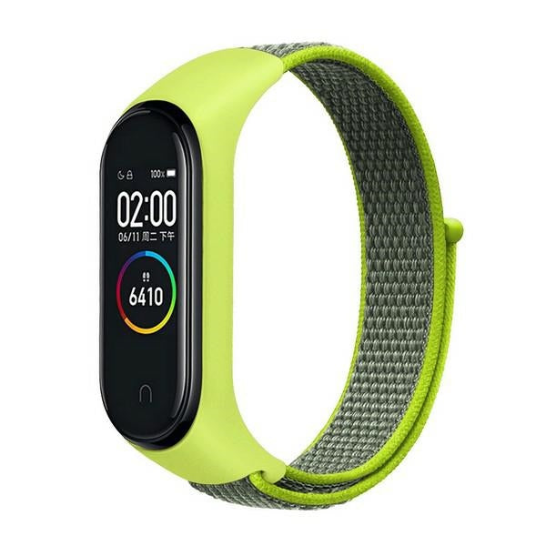 Каишка Beline Nylon Loop за Mi Band 7/6/5/4/3, жълта