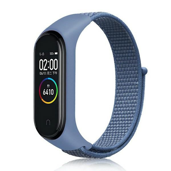 Каишка Beline Nylon Loop за Mi Band 7/6/5/4/3, синя