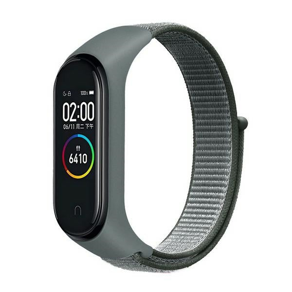 Каишка Beline Nylon Loop за Mi Band 7/6/5/4/3, сива