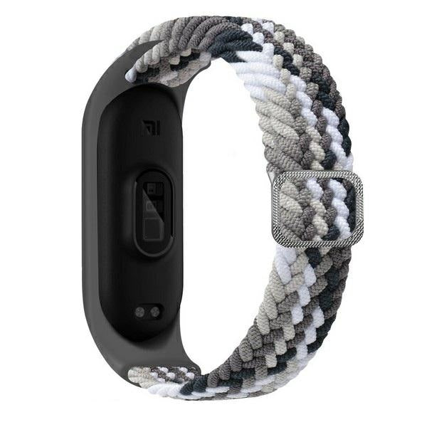 Каишка Beline за Mi Band 10/9/8 Nylon, черно-бяла