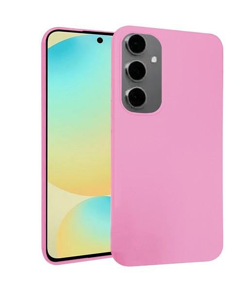 Силиконов калъф Beline Candy за Samsung Galaxy S24, светлорозов