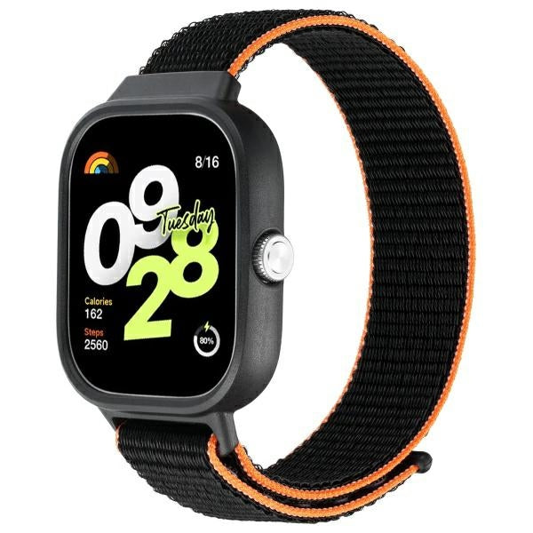 Каишка Beline за Redmi Watch 4, черно-оранжева