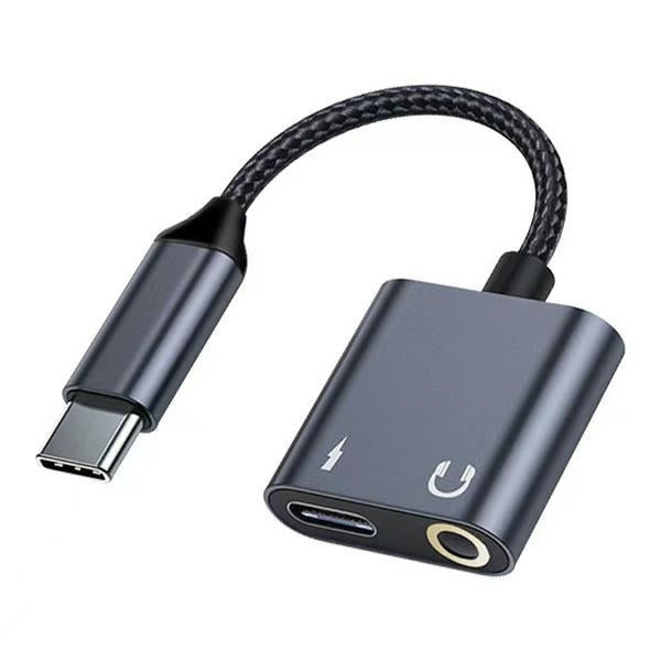 Адаптер Beline за USB-C на USB-C/Jack 3,5mm 60W DAC BLNAA01, черен
