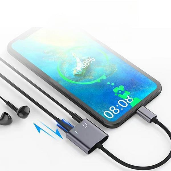 Адаптер Beline за USB-C на USB-C/Jack 3,5mm 60W DAC BLNAA01, черен