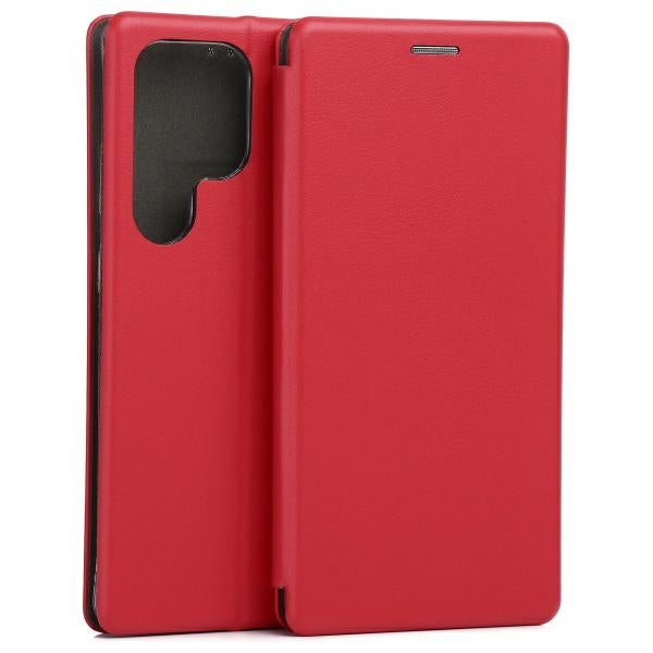 Калъф Beline Etui Book Magnetic M0 S25 Ultra за смартфон, червен