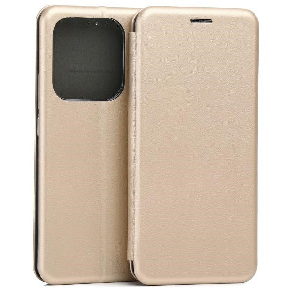Калъф Beline Etui Book Magnetic за Redmi Note 14, златен