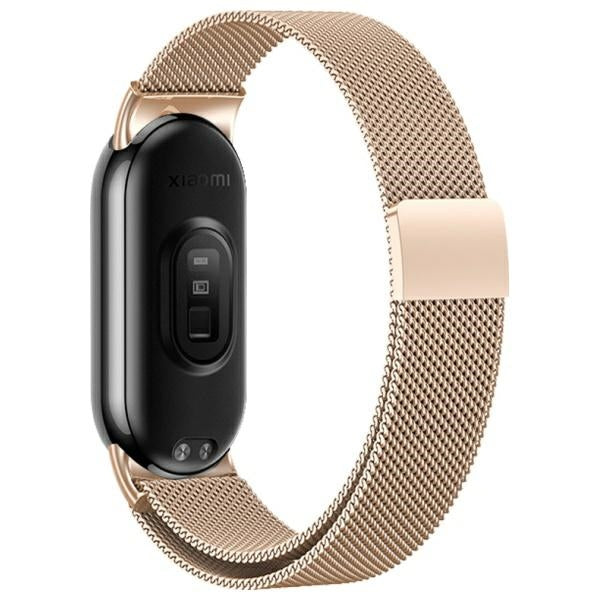 Каишка Beline за Mi Band 10/9/8 Magnetic, розово-златна