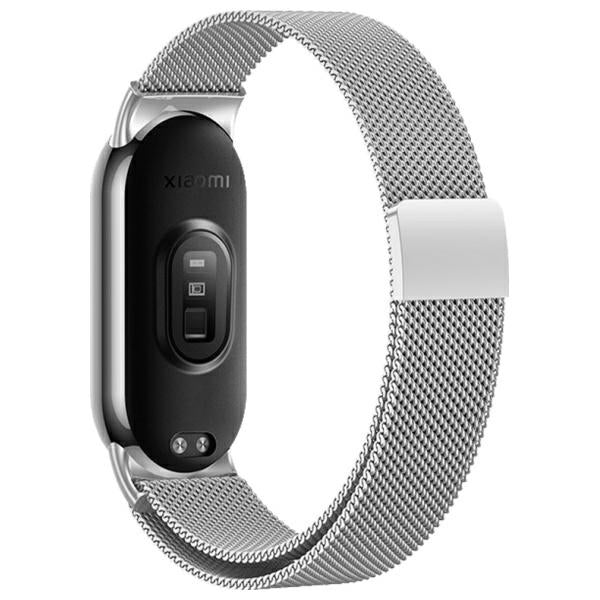 Каишка Beline Magnetic за Mi Band 10/9/8, сребриста