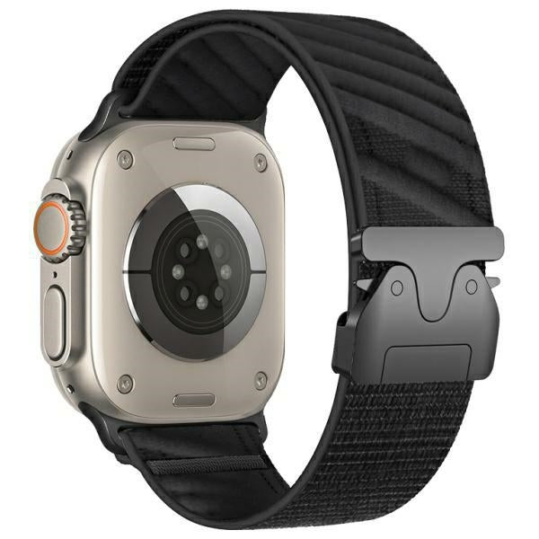 Каишка Beline Apple Watch Oblique с Parachute buckle 38/40/41mm, черна