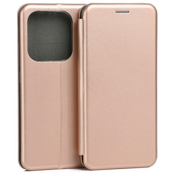 Калъф Beline Book Magnetic за Redmi Note 14, розово-златен