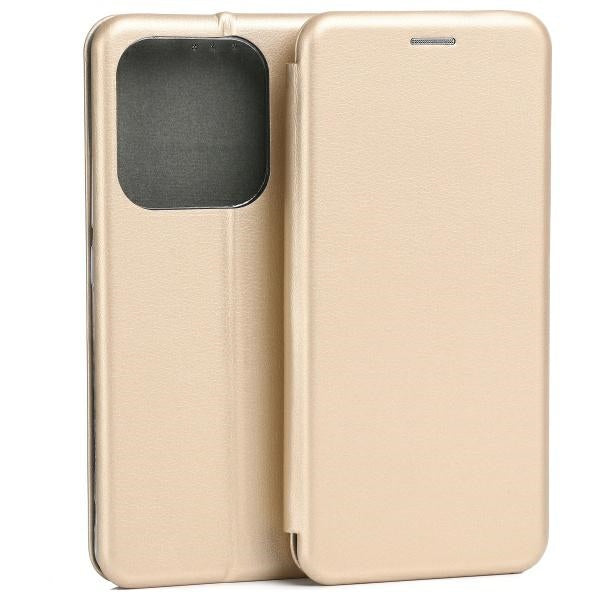 Калъф Beline Book Magnetic за Xiaomi Redmi Note 14, златен