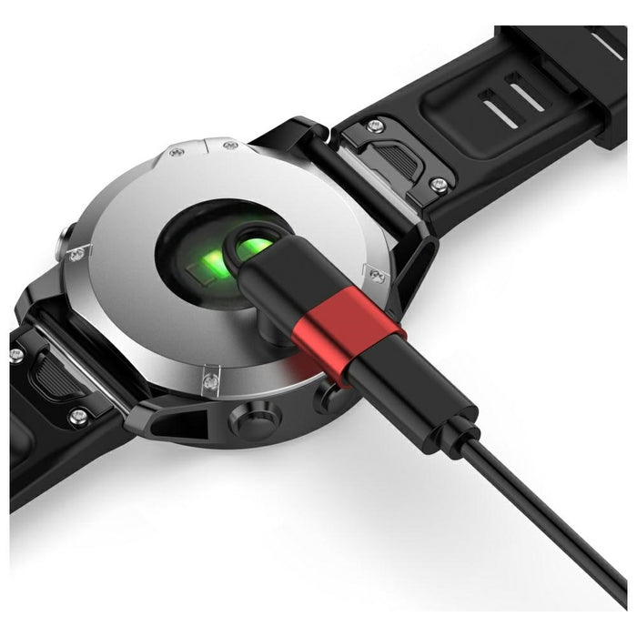 Адаптер Beline Lightning за зареждане на часовници Garmin, червен