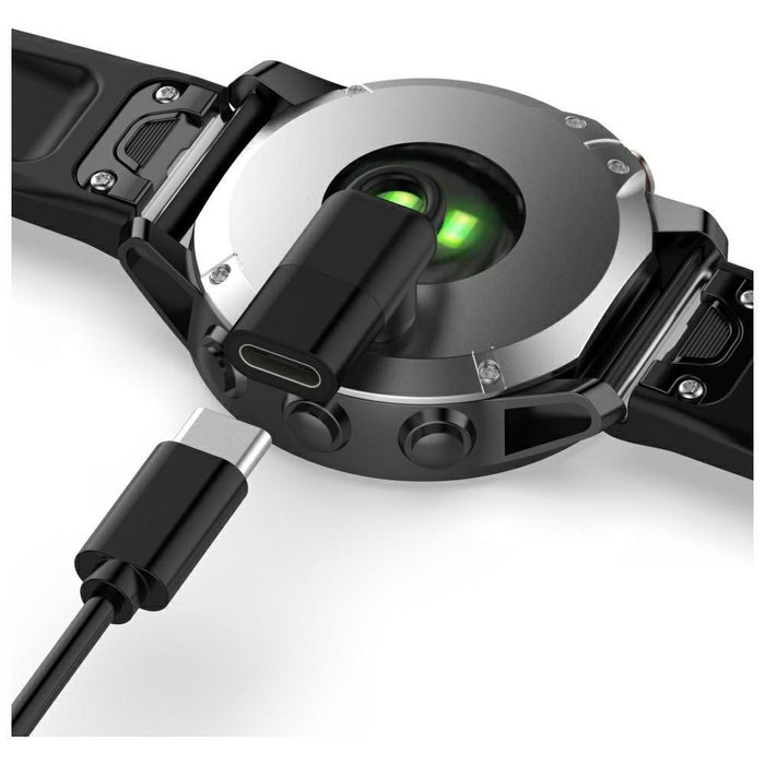 Адаптер Beline USB-C за зареждане на часовници Garmin, черен