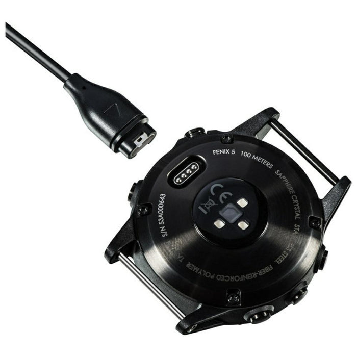 Кабел Beline USB-A за зареждане на часовници Garmin 1м, черен