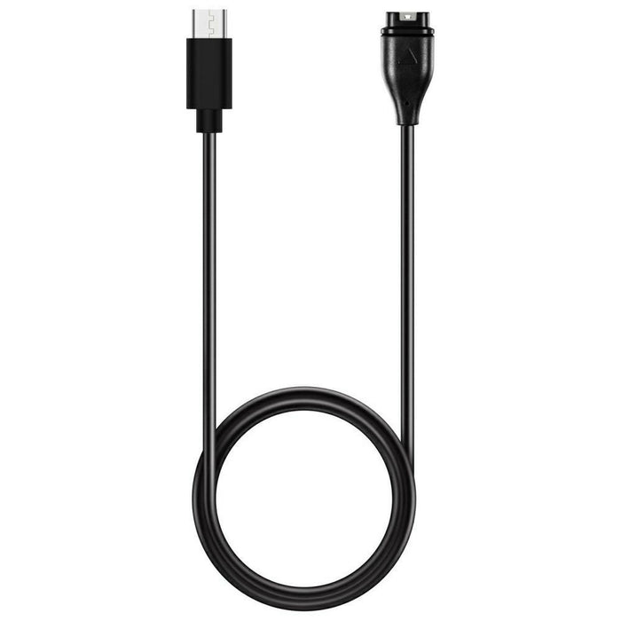 Кабел Beline USB-C за зареждане на смарт часовници Garmin 1 m, черен