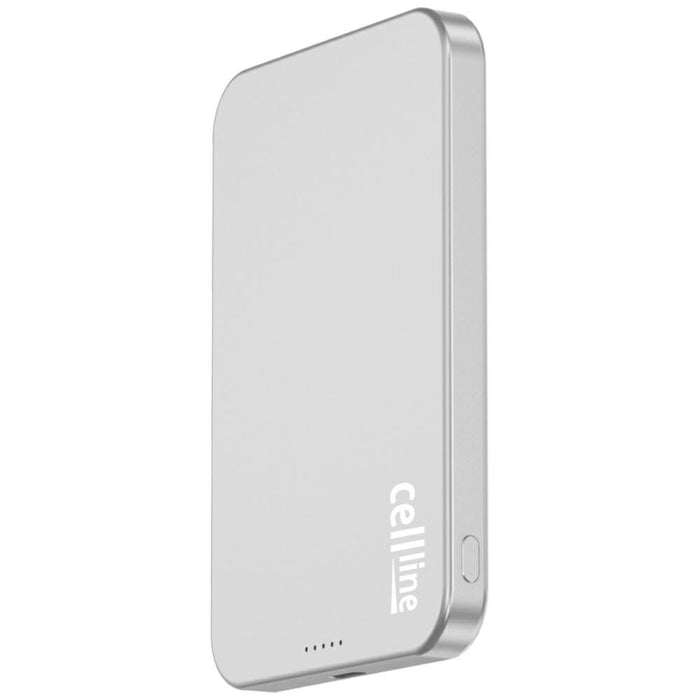 Powerbank Beline Mini Cellline MagSafe Qi2 15W, сив/титаниум