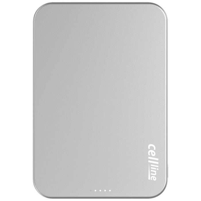 Powerbank Beline Mini Cellline MagSafe Qi2 15W, сив/титаниум