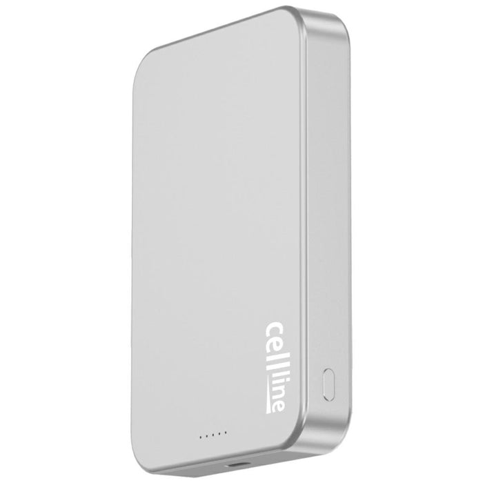 Powerbank Beline Mini Cellline MagSafe Qi2 15W, сив, магнитен безжичен