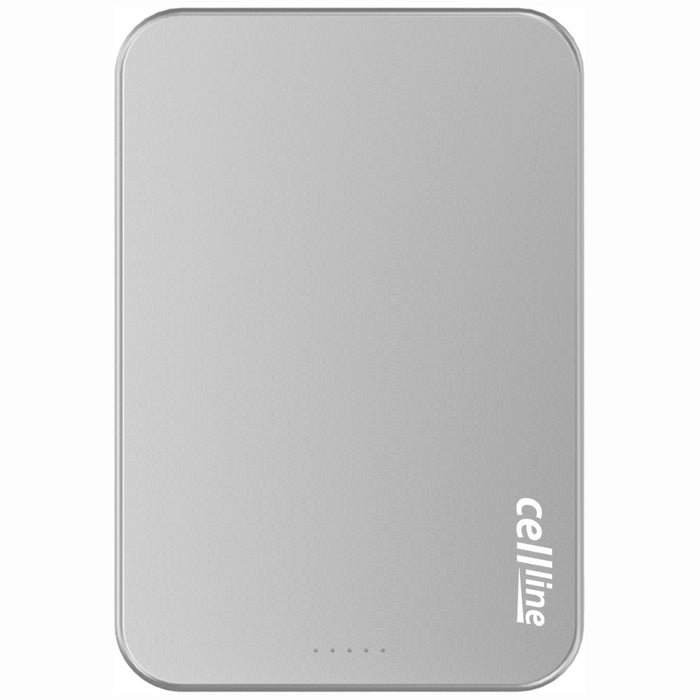 Powerbank Beline Mini Cellline MagSafe Qi2 15W, сив, магнитен безжичен