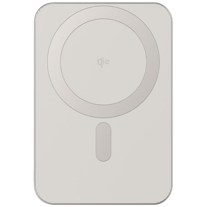 Powerbank Beline Mini Cellline MagSafe Qi2 15W, сив, магнитен безжичен