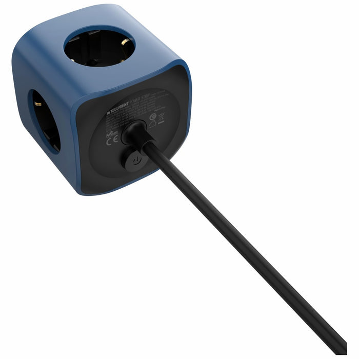 Разклонител Beline Cellline Power Socket Cube 6в1 с 65W, син