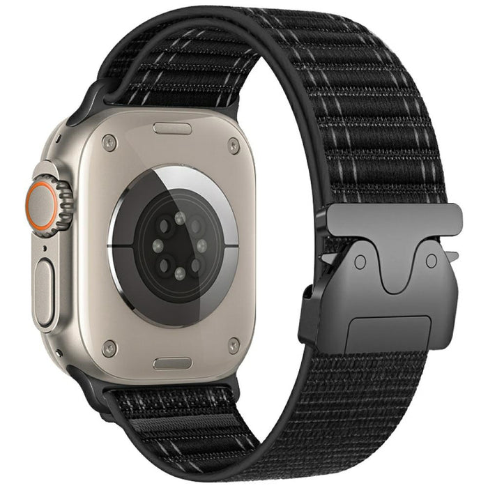 Каишка Beline Woven Nylon Diagonal Style Parachute за Apple Watch 38/40 mm, черна