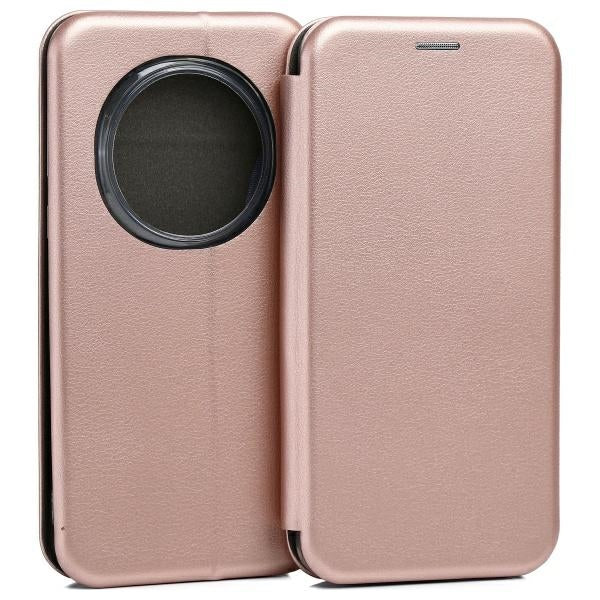 Калъф Beline Book Magnetic за Honor Magic7 Pro, розово-златен