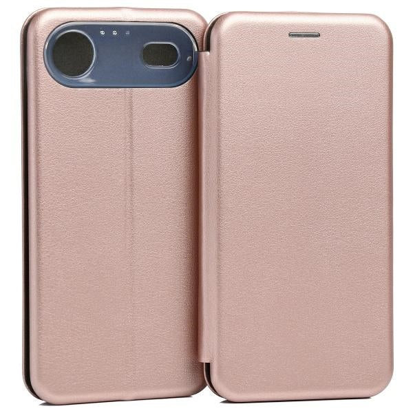 Калъф Beline Book Magnetic за iPhone Air, розово-златен