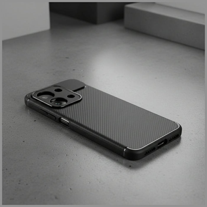 Твърд калъф Beline Carbon Armor за Xiaomi Redmi 15C, черен