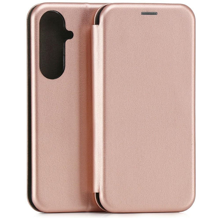 Калъф Beline Book Magnetic за Samsung Galaxy S26+, розово-златен