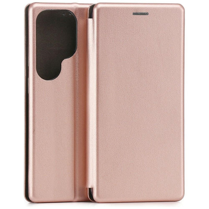 Калъф Beline Book Magnetic за Samsung Galaxy S26 Ultra, розово-златен