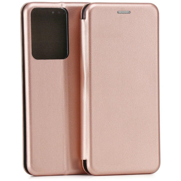 Калъф Beline Book Magnetic за Realme 14T, розово-златен