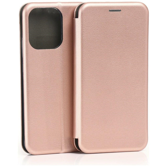 Калъф Beline Book Magnetic за Oppo Reno 15, розово-златен
