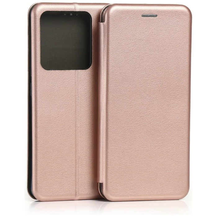 Калъф Beline Book Magnetic за Poco M7 Pro, розово-златен