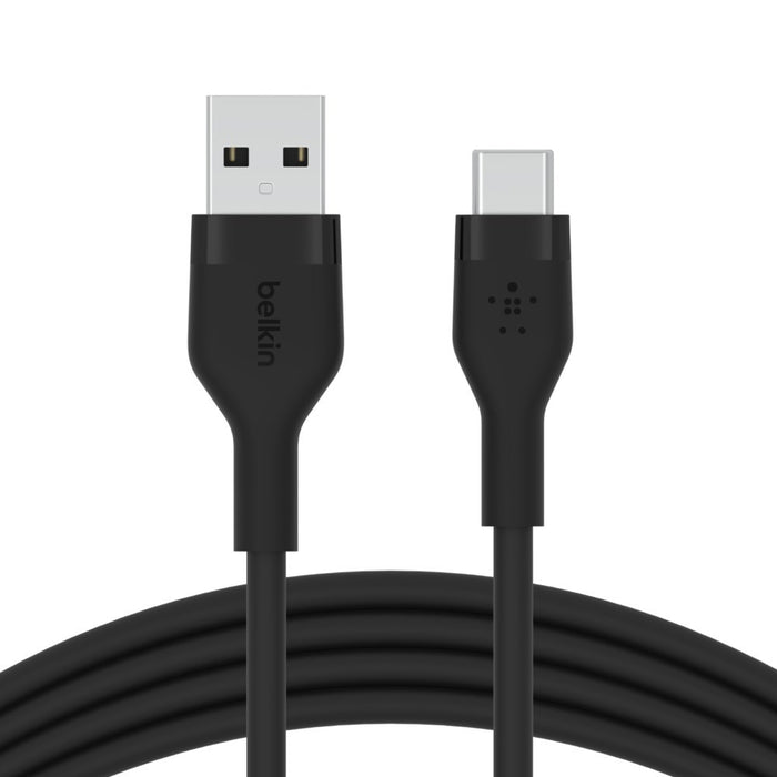 Belkin BOOST↑CHARGE Гъвкав USB кабел 3 м USB 2.0 USB A USB C Черен