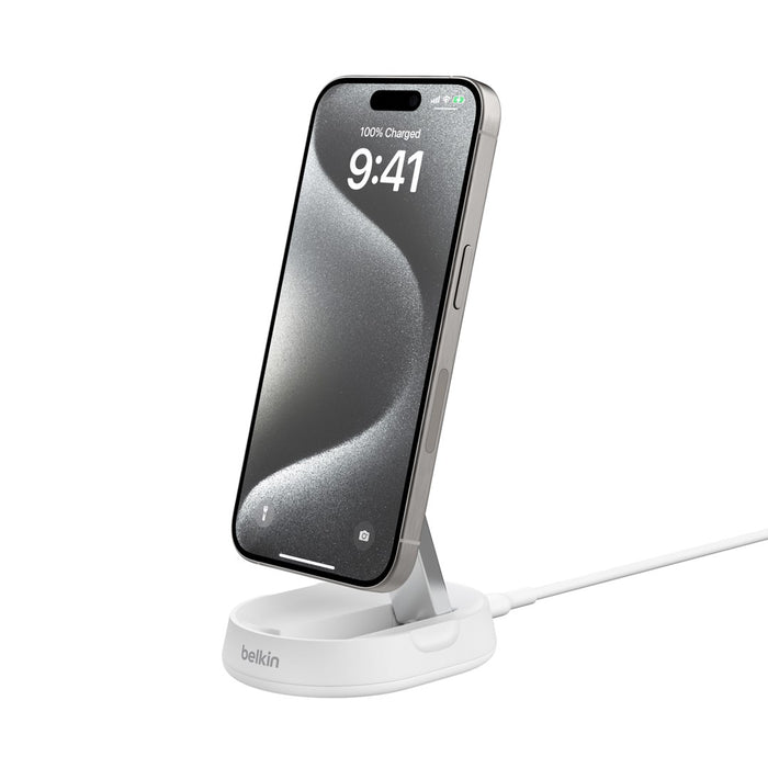 Смартфон Belkin BoostCharge Pro Бял AC Безжично зареждане Бързо зареждане На закрито