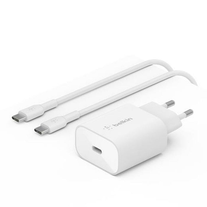 Зарядно за стена + USB-C кабел Belkin Бял 25 W (6 броя)